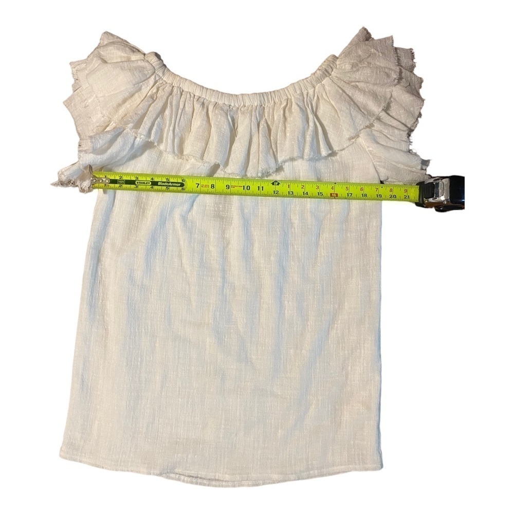 Sir The Label New Off White Chessa Cotton Off Shoulder Mini Dress 1 Small Nwt — image 4 of 8